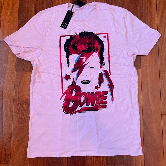 Amplified brand Pink David Bowie Aladdin Sane tshirt - Picture 2 of 3